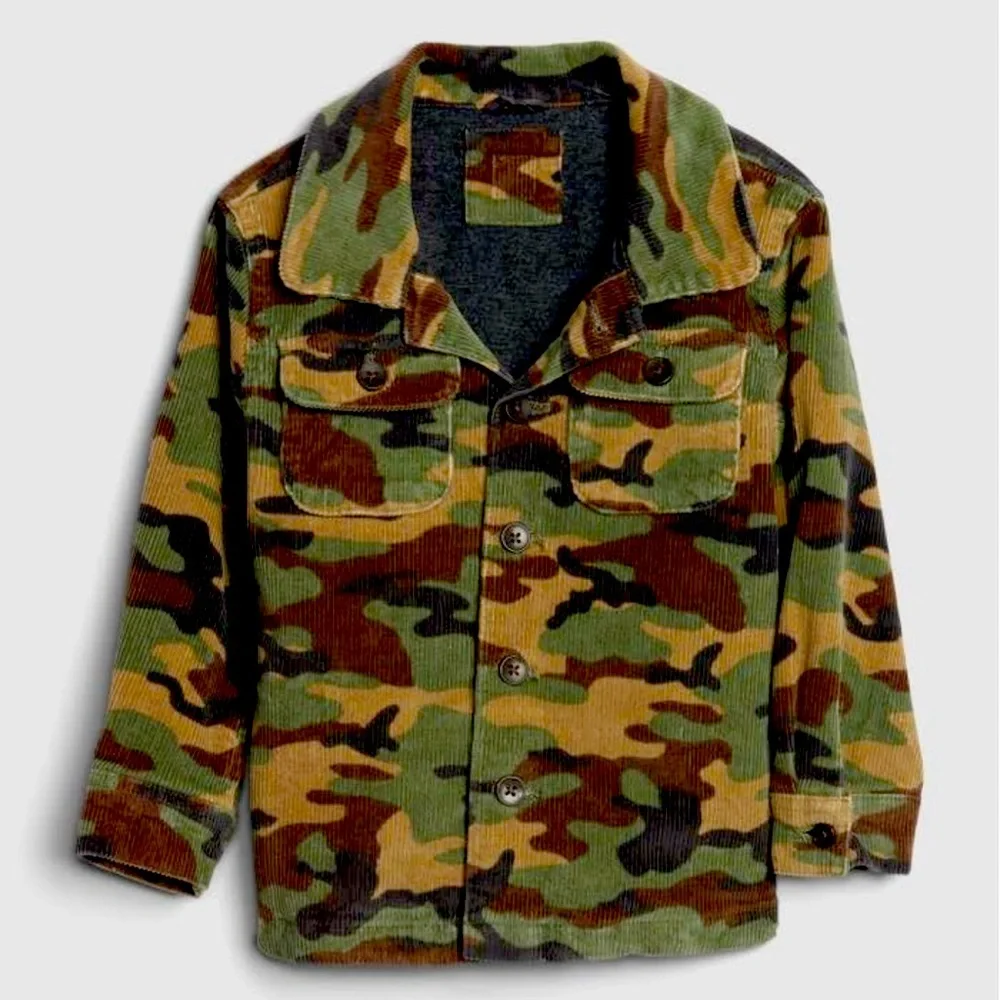 Gap Army Fatigue Corduroy Jacket Size 18-24 Months